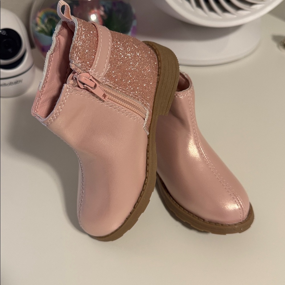 Carters Pink Glitter Toddler Boots